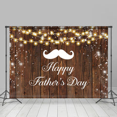 Lofaris Wooden Glitter Bokeh Happy Fathers Day Backdrop