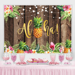 Lofaris Wooden Tropical Hawaiian summer Photoshoot backdrop